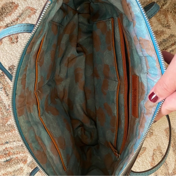 HOBO genuine blue leather shoulder purse - Picture 9 of 12